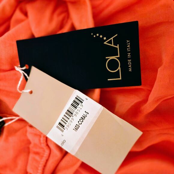 NWT LOLA Made In Italy Viscose Silk Blend Shiffon Flowy Palazoo Pants Small - Picture 4 of 13